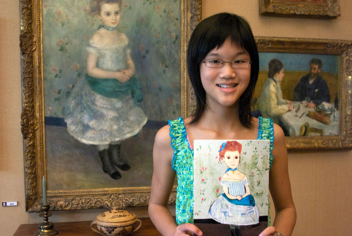 Alice With Her Art at the Barnes Foundation